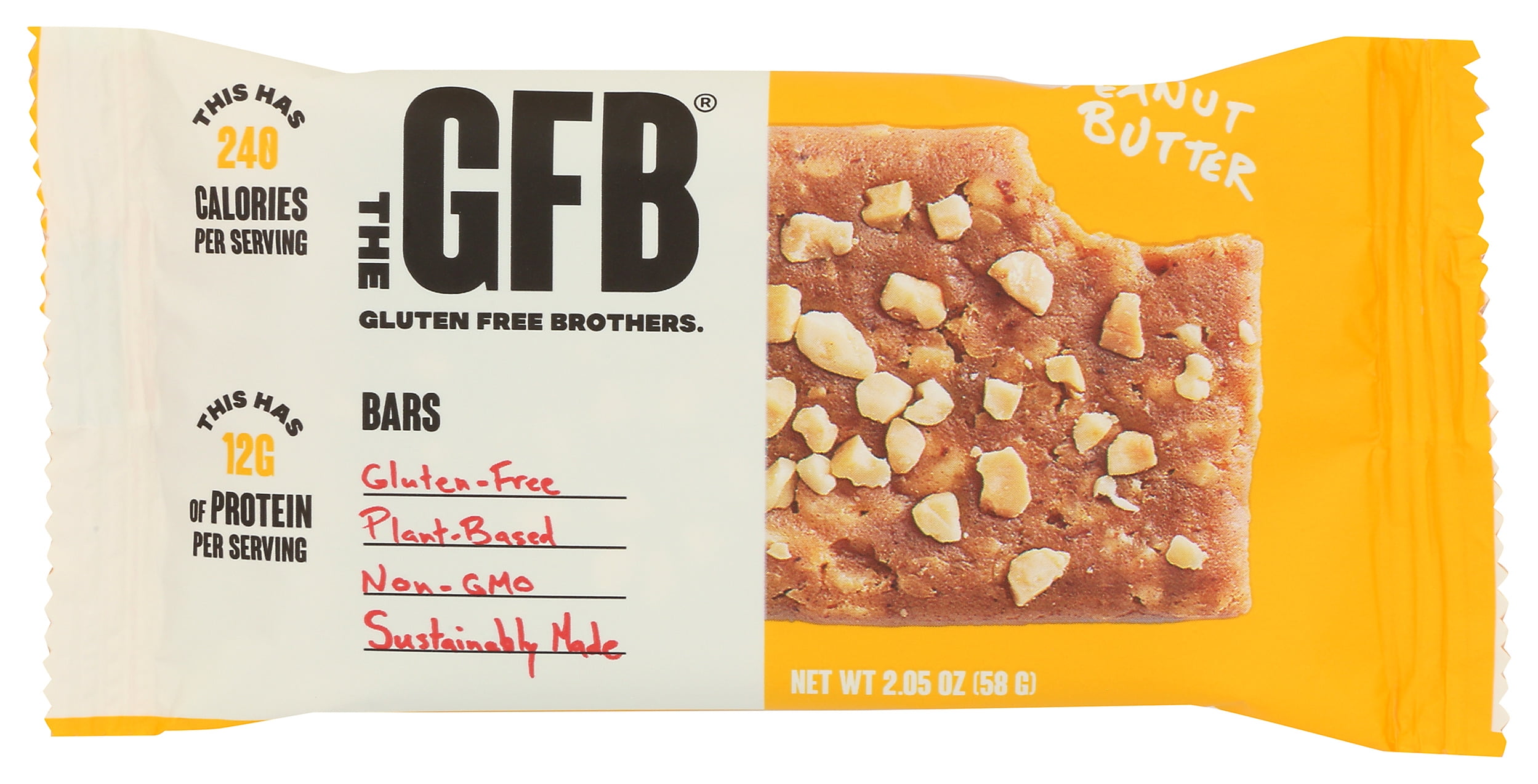 (Pack of 12), The GFB Gluten-Free Peanut Butter Bar 2.05 OZ