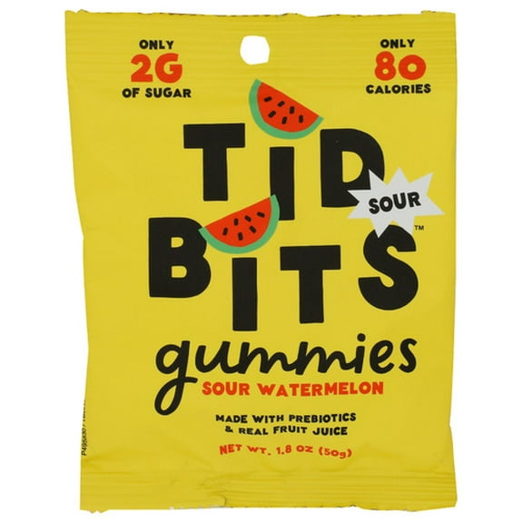 (Pack of 12) Tidbits Candy Sour Watermelon 1.8 Oz