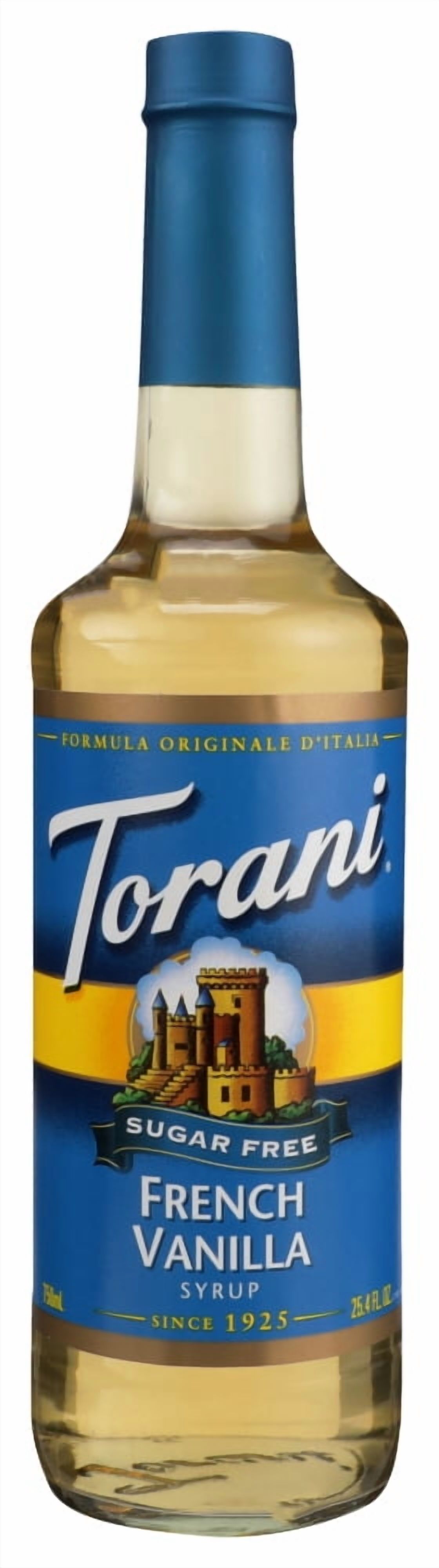 (Pack of 12) Torani Sugar-Free French Vanilla Syrup 25.4 Fo