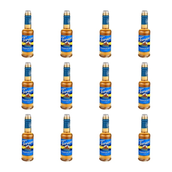 (Pack of 12) Torani Sugar Free Pumpkin Spice Syrup 12.7 Fl Oz