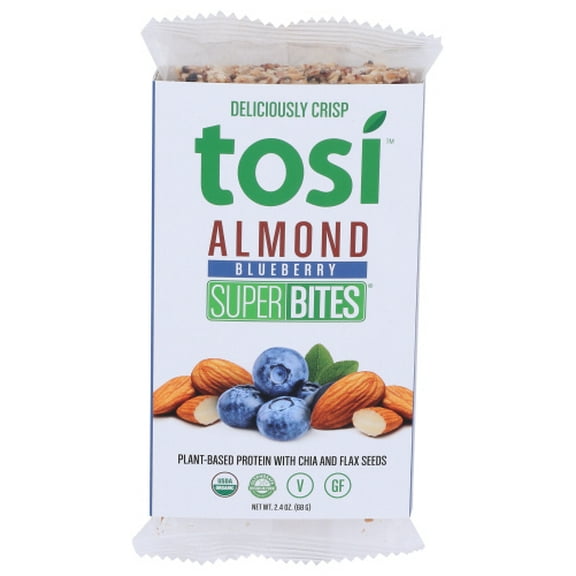 Pack of 12 TosiHealth Almond Blueberry Bar 2.4 oz