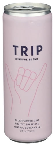 (Pack of 12) Trip Water Sparkling Mineral Elderflower Mint 12 Fo