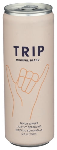 (Pack of 12) Trip Water Sparkling Peach Ginger 12 Fo