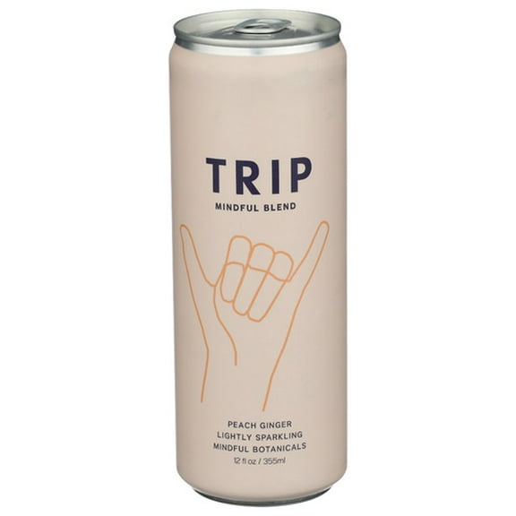 (Pack of 12) Trip Water Sparkling Peach Ginger 12 Fo