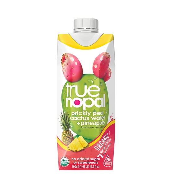 (Pack of 12), True Nopal Cactus Water - Prickly Pear & Pineapple, 16.9 fl oz