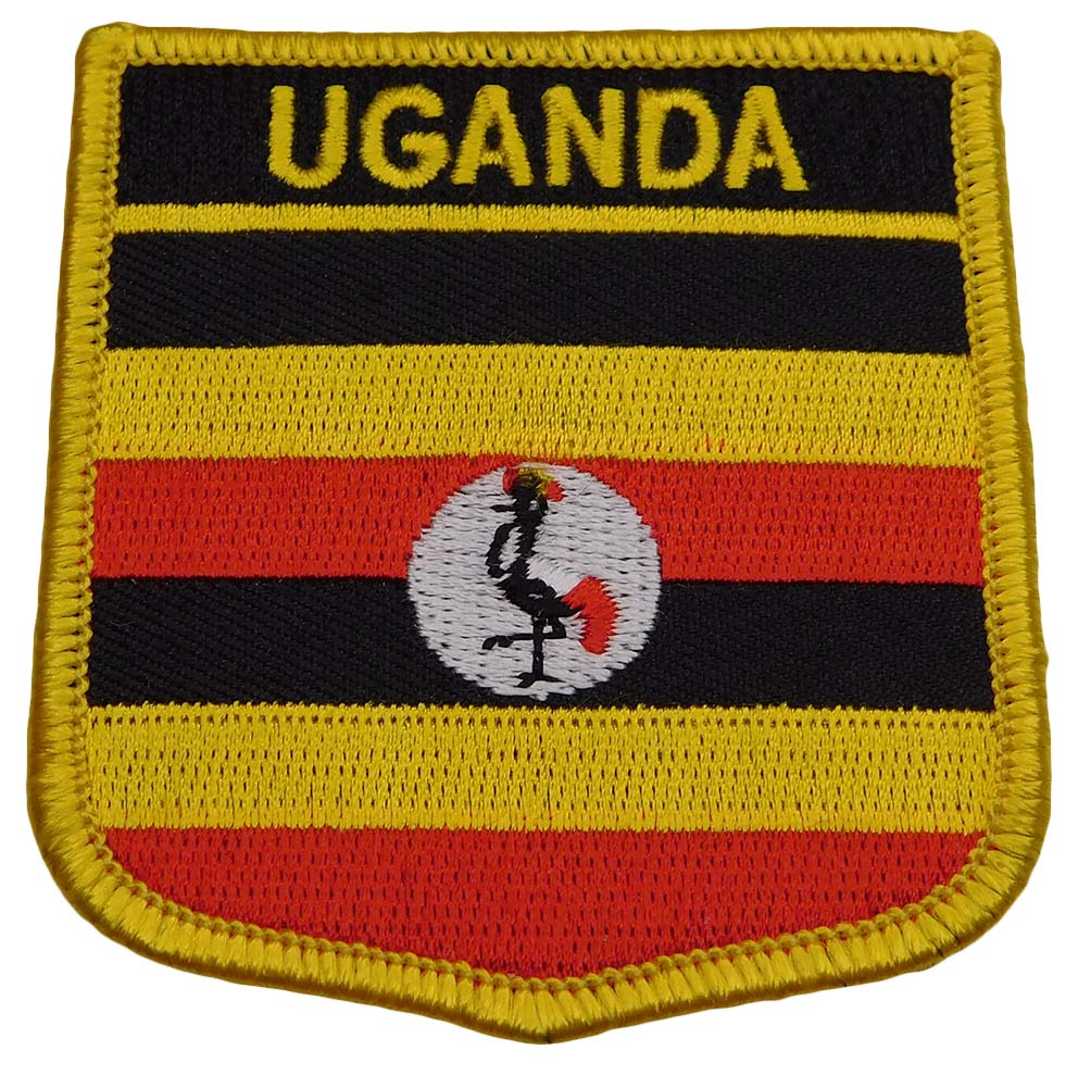 Pack of 12 Uganda Country Embroidered Iron On Patch FPS-241