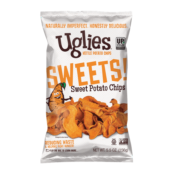 Pack of 12, Uglies Sweets Potato Chips, 5.5 oz