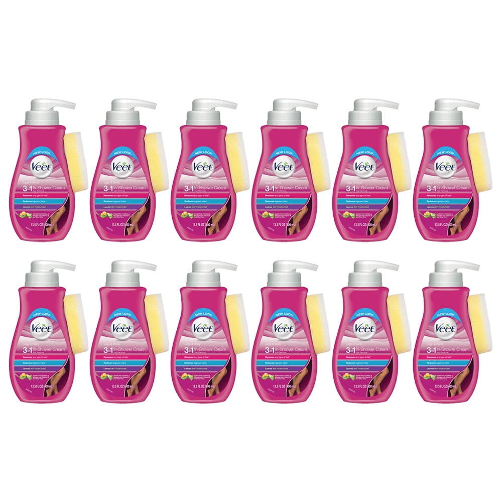Pack of (12) Veet Botanic Inspirations In Shower Cream, 13.5 fl Oz