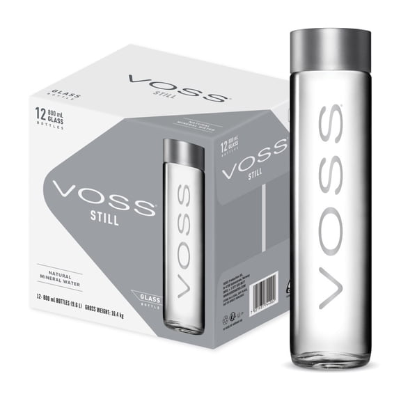 (Pack of 12) Voss Water Still Glass 27.1 Fl Oz