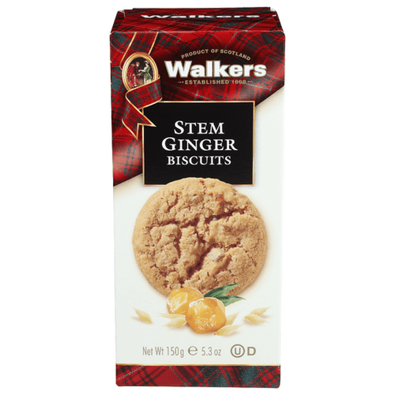 (Pack of 12) Walkers Stem Ginger Cookies 5.3 Oz