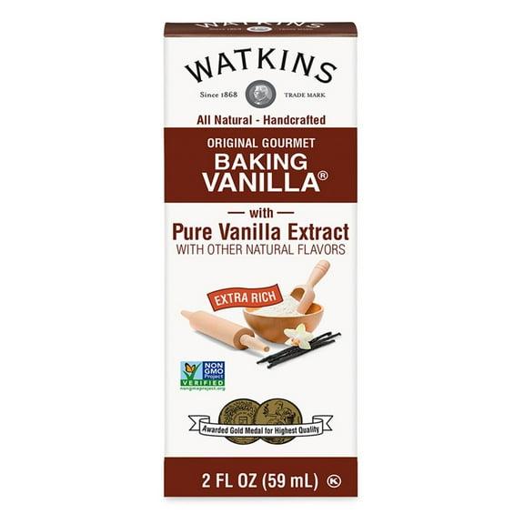 Pack of 12, Watkins All Natural Original Baking Vanilla, 2 oz