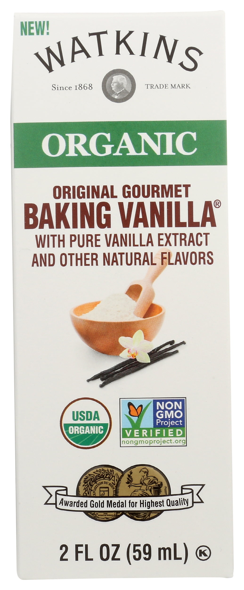 Pack of 12, Watkins Original Organic Baking Vanilla Extract, 2 fl oz