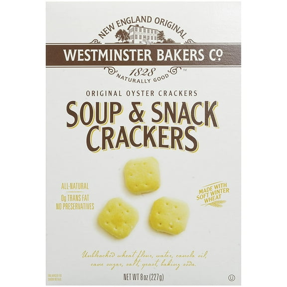 Pack of 12, Westminster Soup & Snack Oyster Crackers, 8 oz