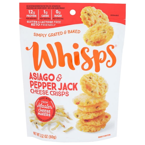 (Pack of 12) Whisps Cheese Asiago Pepper Jack Whisps 2.12 oz
