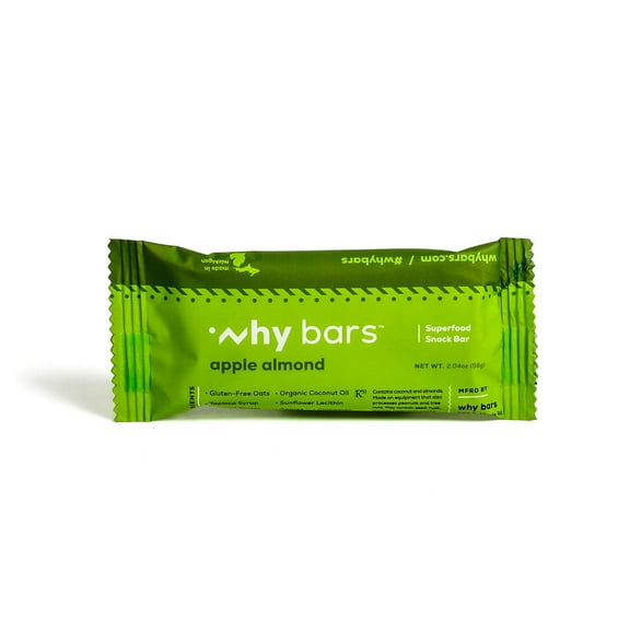(Pack of 12), Why Bars Apple Almond, 2.04 oz