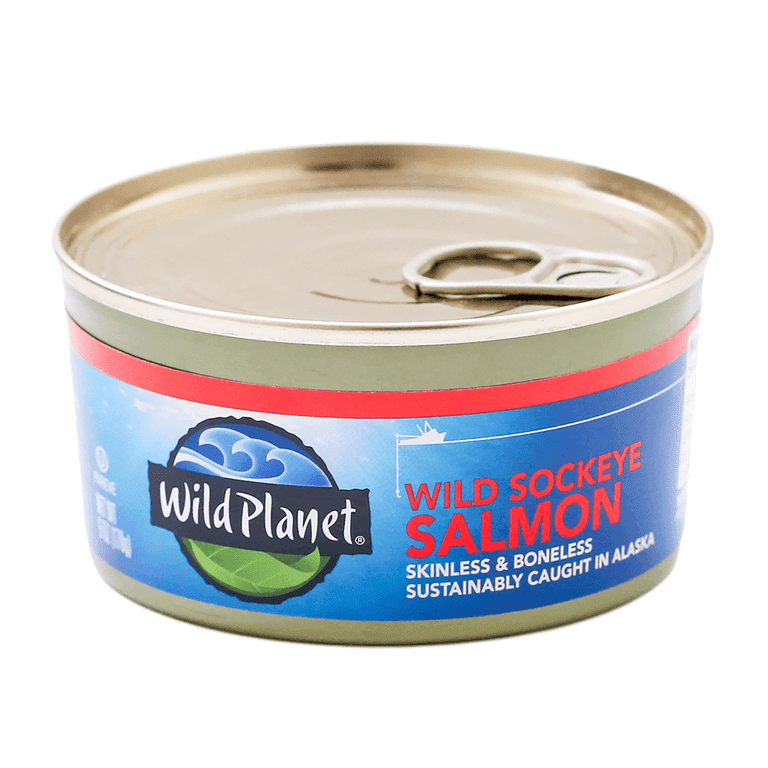 Pack of 12, Wild Planet Wild Sockeye Salmon, 6 oz