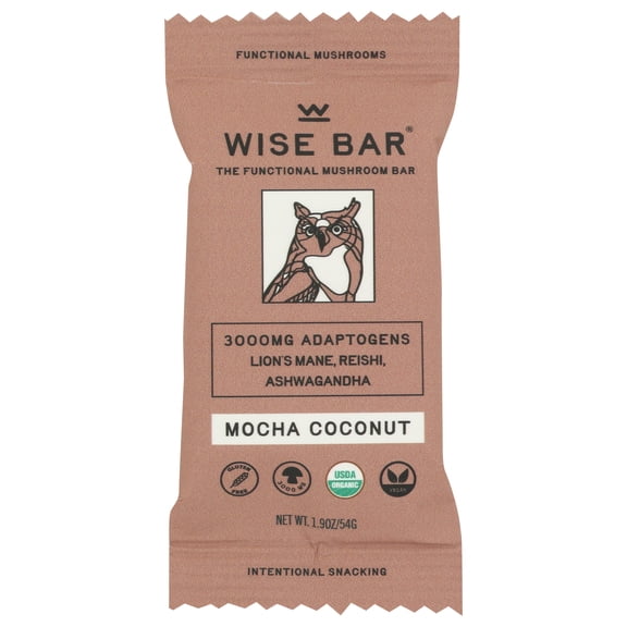 (Pack of 12), Wise Bar Mocha Coconut Nutrition Bars, 1.9 oz