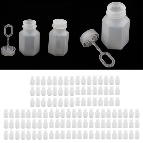 Pack of 120 Hexagon Shape Bubbles Blowing Bottles Party Supplies