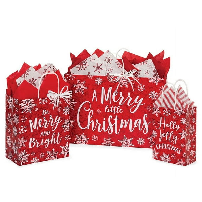 Forest Green Christmas Recyclable Wrapping Paper Set - AQUA Eco