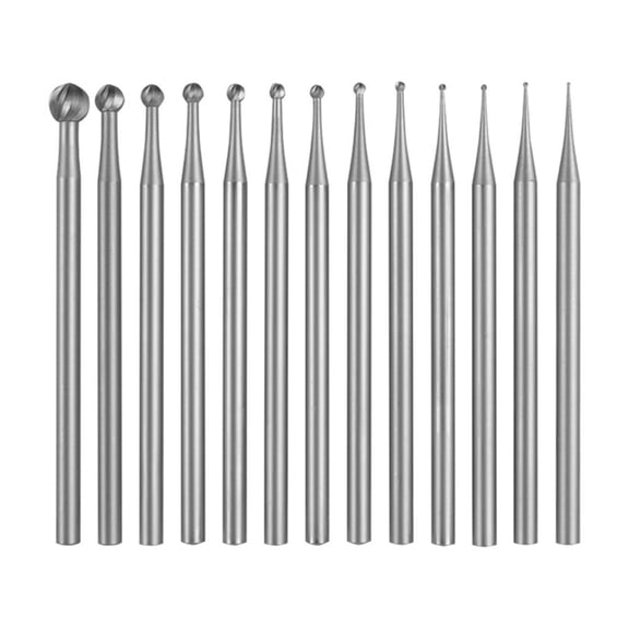 Pack of 13 Sphericals Engraving Bit for Jewelry Making Carving Grooving Silver Inlay Tool