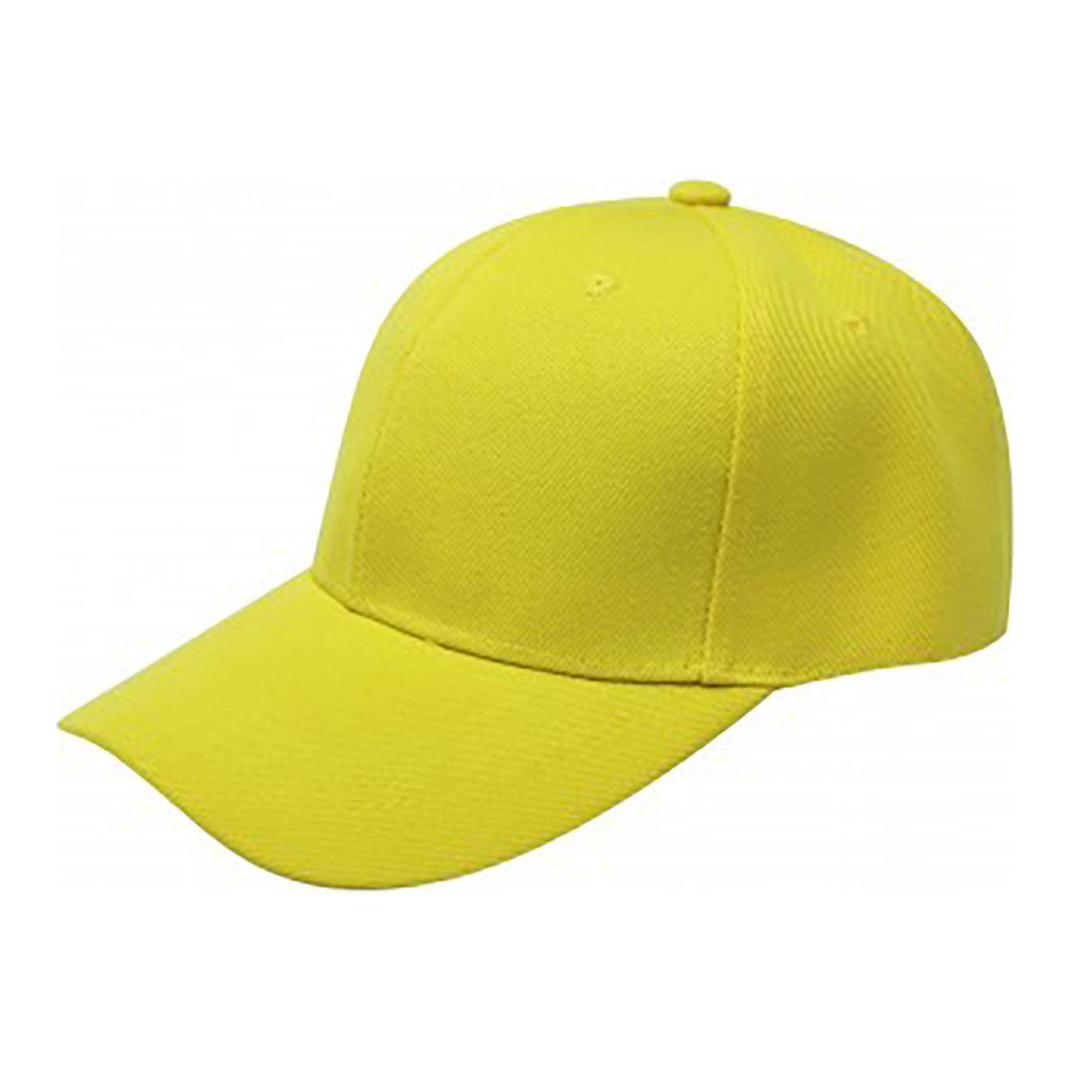 10pcs Adjustable Baseball Cap Plain Blank Solid Yellow Color