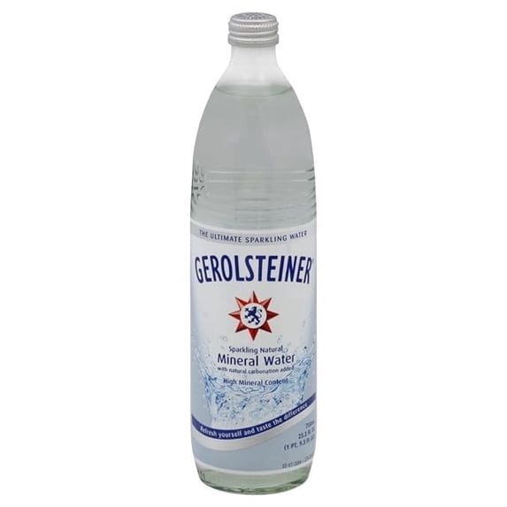(Pack of 15) Gerolsteiner Sparkling Natural Mineral Water, 25.3 fl oz