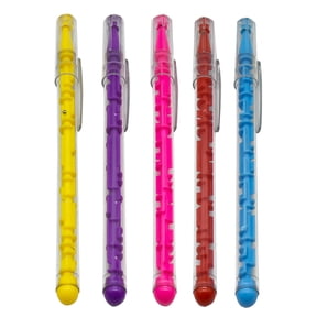 Pack of 15 Lovely Maze Puzzle Ballpoint Pen Novelty Stationery Relax Mood Ease Tension for Studens