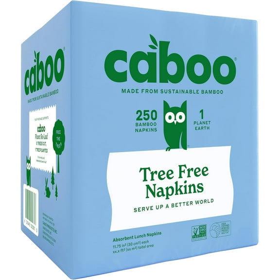 Pack of 16, Caboo Tree Free Napkins, 1 ea
