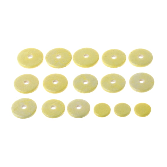 Pack of 16 Flute Pads, Flute Pads Set Replacement Accessories for Flutes