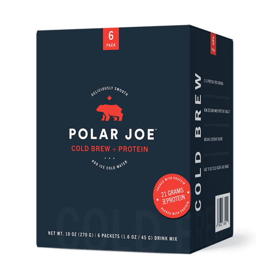 (Pack of 16) Polar Joe Coffee Instant Cold Brew 6 ct 10 oz