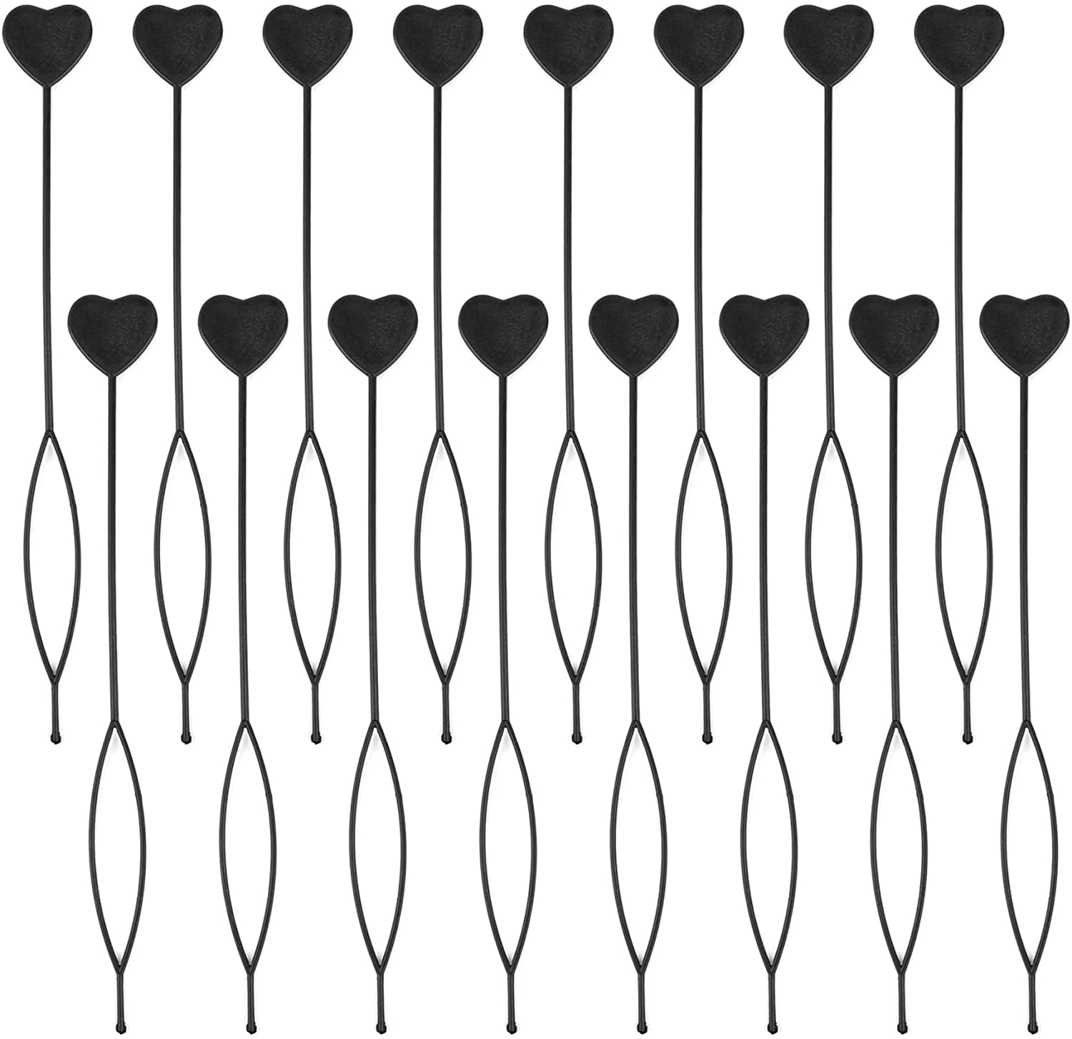 , Pack of 16 Quick Beader Hair Braid Ponytail Styling Maker Tool Automatic Hair Beader Kit Magic Topsy Tail Hair Styling Accessories