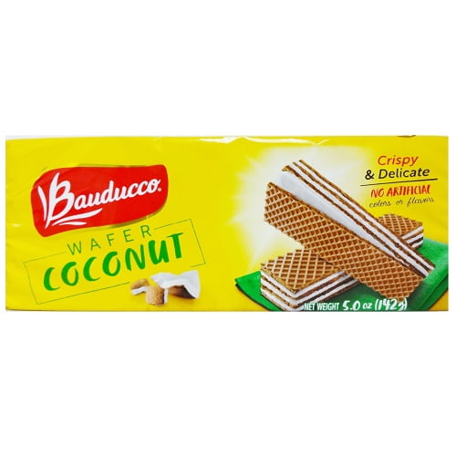 (Pack of 18), Bauducco Wafer Coconut, 5 oz