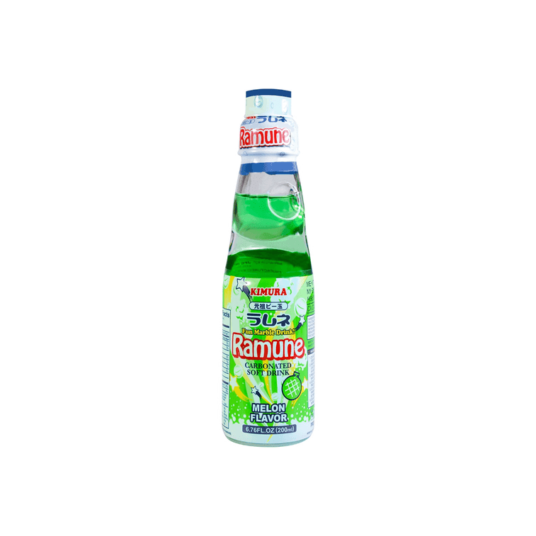 Pack of 18, Kimura Melon Flavor Ramune Soda, 6.76 oz - Walmart.com