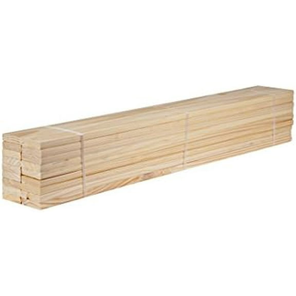 Pack of 18 Loose 100% Solid Pine Wood Slats for Twin Size Beds and Bunk Beds, 39.5L x 2.75W x 0.75H