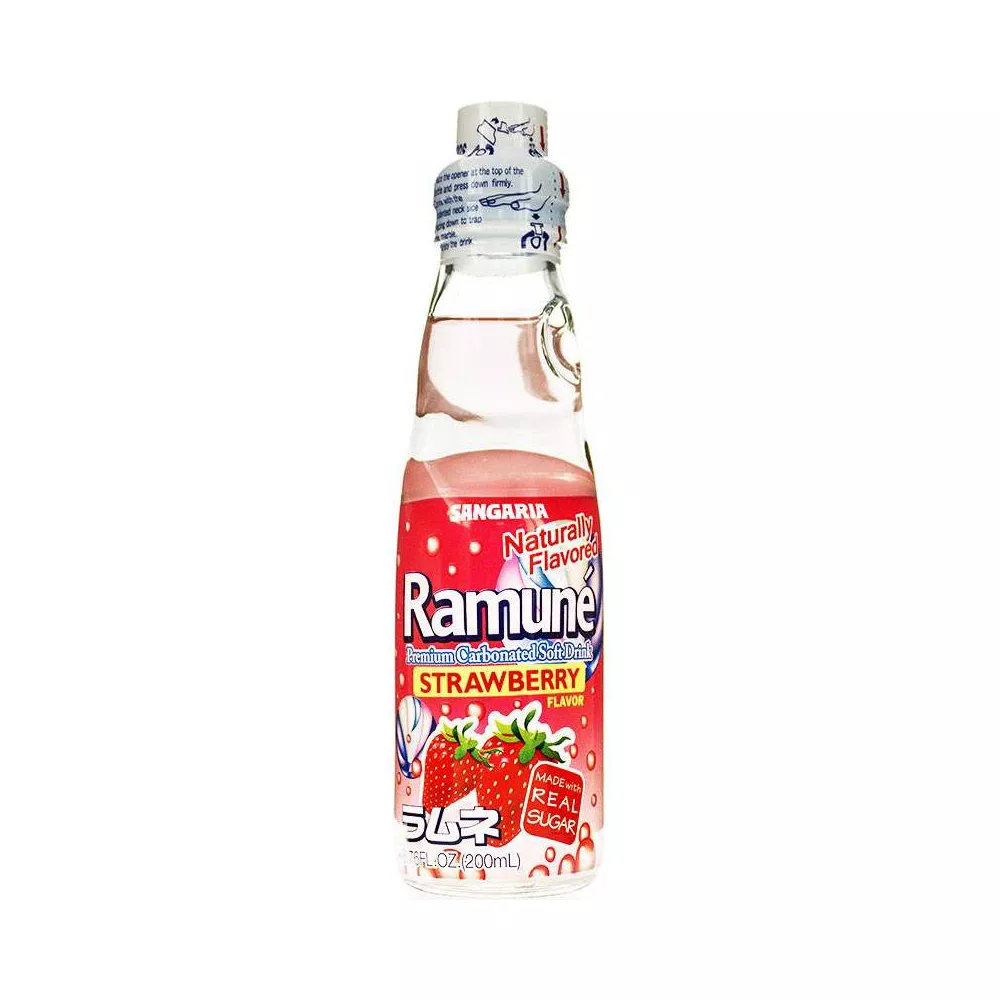 (Pack of 18), Sangaria Ramune Strawberry, 6.76 fl oz