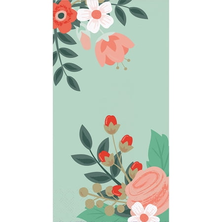 Pack of 192 Mint Green and Red Celebration Circles Party Napkins 8?