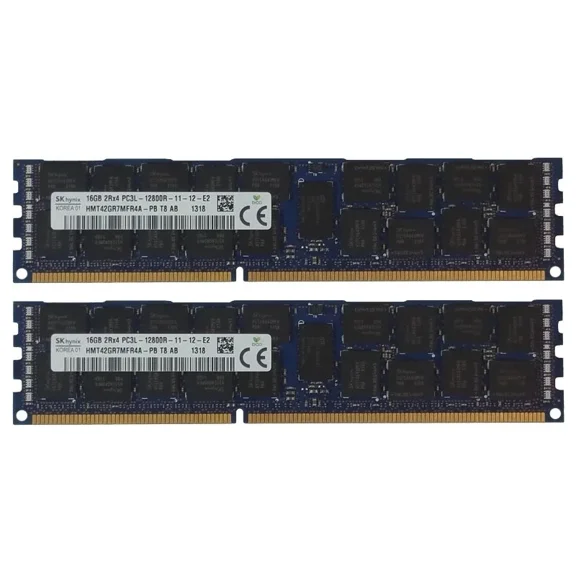 Pack of 2 16GB SK hynix HMT42GR7BFR4A-PB DDR3L-1600 RAM Server Memory