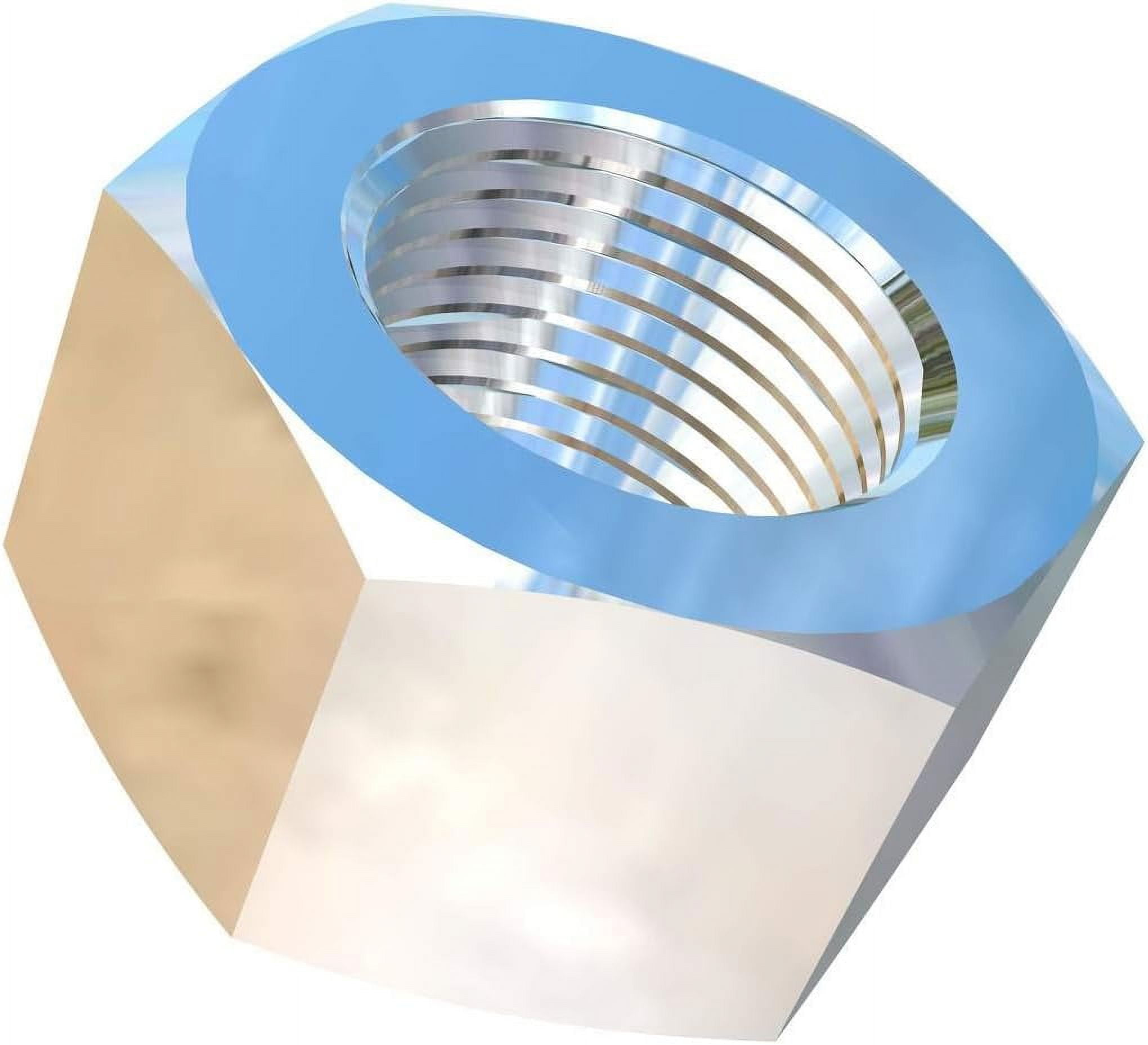 (Pack of 2) 3/416 UNF Titanium Hex Nut, Grade 5 (Ti6Al4V)