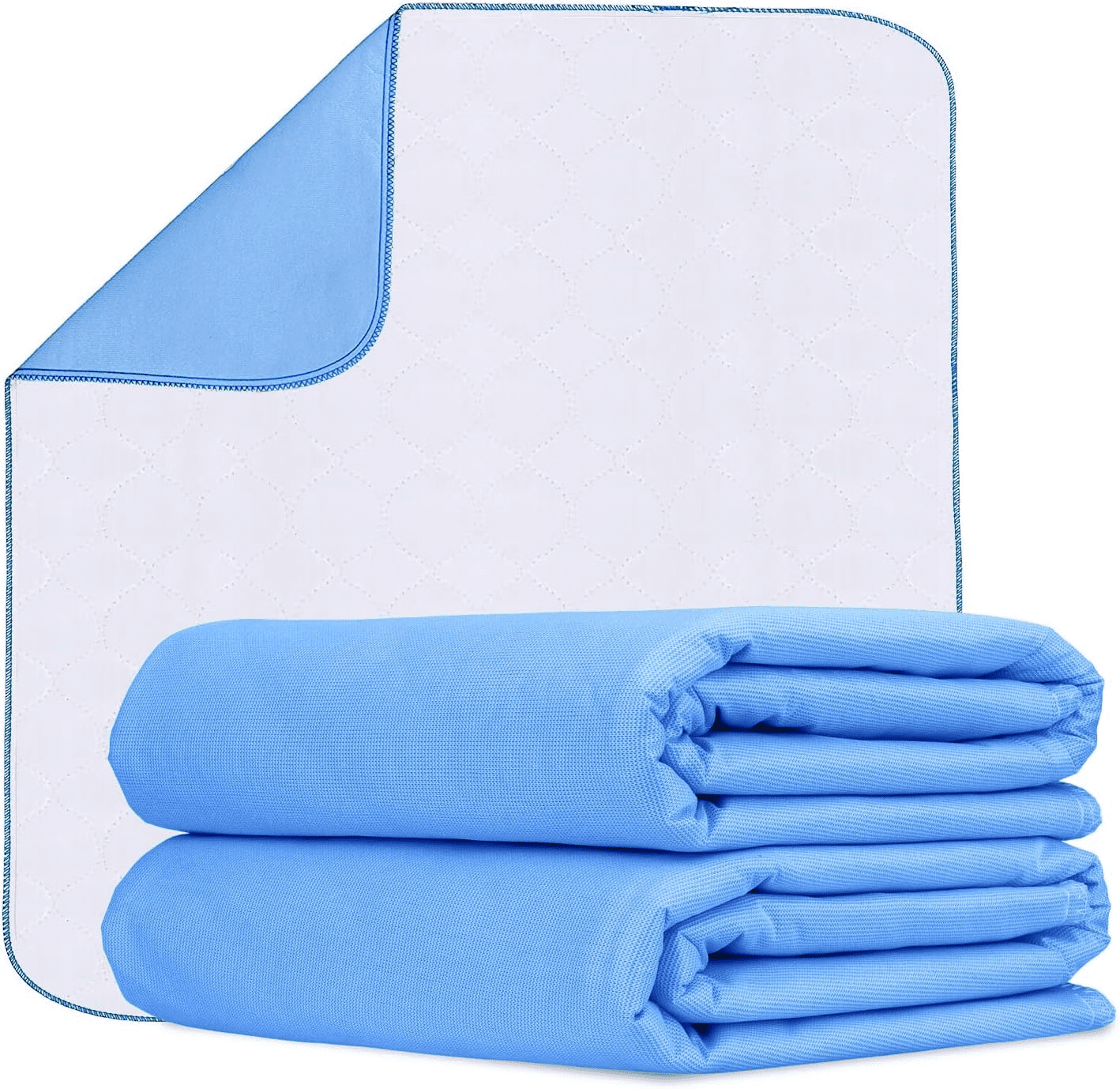 [Pack of 2] 34"x36" Washable Underpad - Extra Large Waterproof Bed Pad for Incontinence Protection, Reusable & Super Absorbent for Kids/Adults/Pets