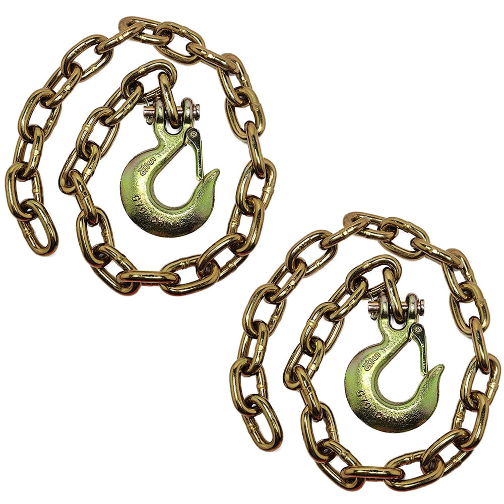 Pack Of 2 35 Inch Trailer Safety Chain With 5 16 In Clevis Snap Hook pack-of-2-35-inch-trailer-safety-chain-with-5-16-in-clevis-snap-hook