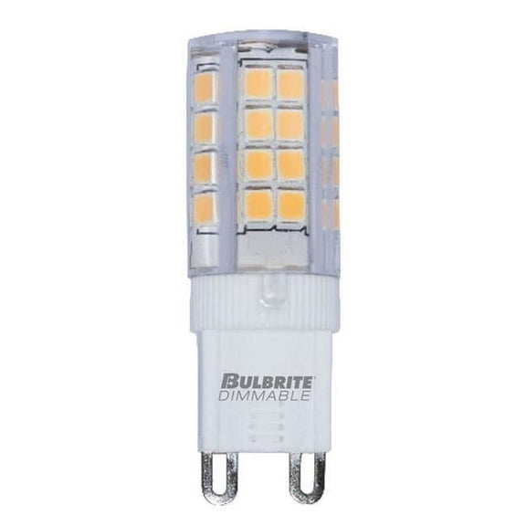 Pack of (2) 4.5 Watt 120V Dimmable Clear T6 LED Mini Light Bulbs with Bi-Pin (G9) Base  2700K Warm White Light  400 Lumens