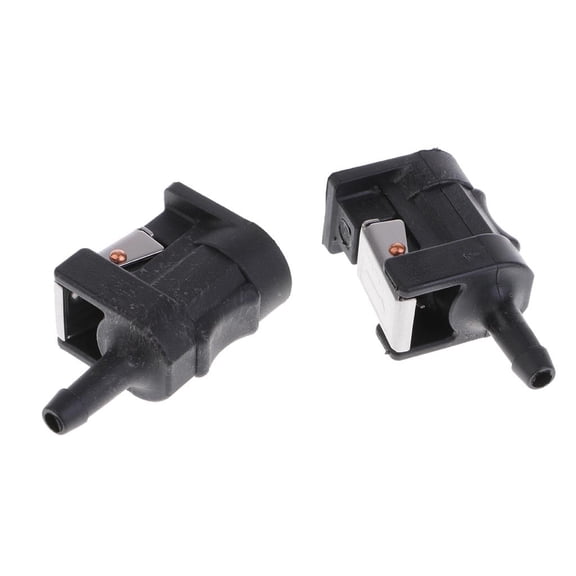 Pack of 2 - 5/16-inch 8mm Female Barb Line Connector Hose Fitting Engine and Tank Connection