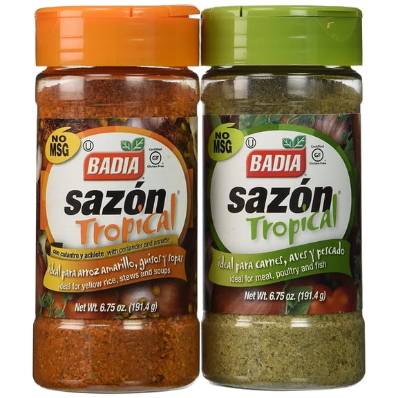 Pack of 2 - 6.75 Oz Sazon Tropical Seasoning No Msg Kosher Packaging May Vary