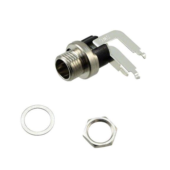 Pack of 2 712RA Connector Power Barrel Jack 2.5X5.5mm solder right angle through hole