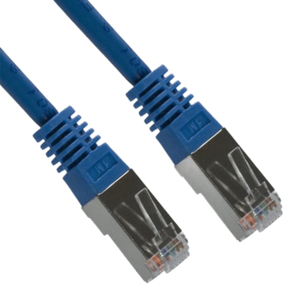 Pack of 2 A-MCSP-80050/B Cable Assembly Cat 5e FTP 5m 26AWG RJ-45 to RJ-45 8 to 8 POS PL-PL Crimp-Crimp Bag