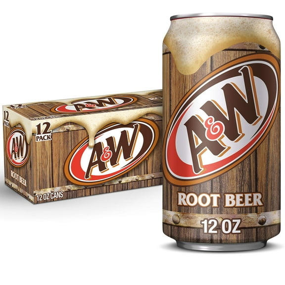 Pack of 2 - A&W Root Beer Soda, 12 Fl Oz Cans, 12 Pack