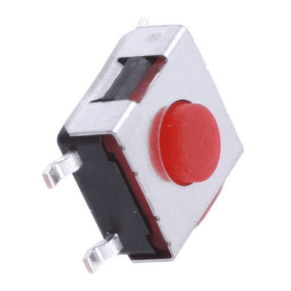 Pack of 2 ADTSMW69RV Tactile Switches SPST-NO 0.05A 12VDC 2.55N SMD