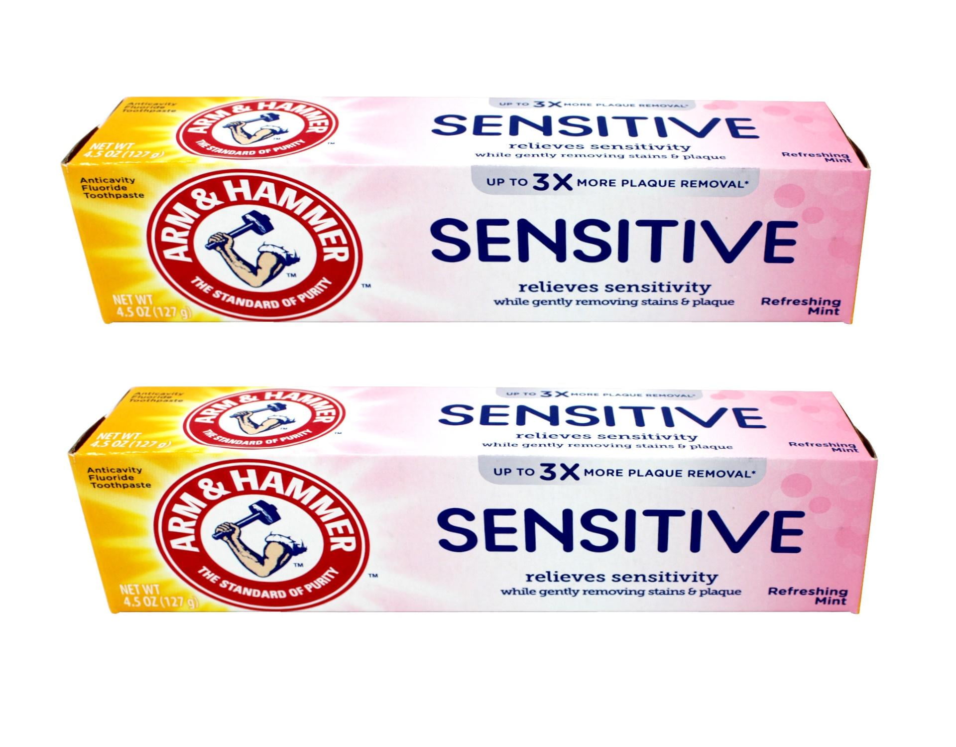 Pack of (2) ARM And HAMMER Sensitive Teeth And Gums Toothpaste 4.5 oz