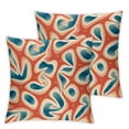 thumbnail image 1 of Pack of 2 Abstract Pattern Throw Pillow Cover Short Plush Decorative Pillow Cover Home Decoration Standard Square Sofa Pillow Cover, 1 of 6