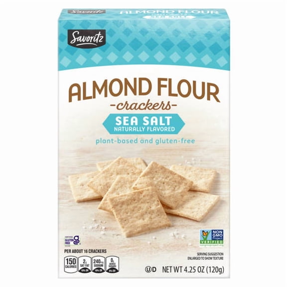 Pack of 2 - Almond Flour Cracker Sea Salt Package May Vary